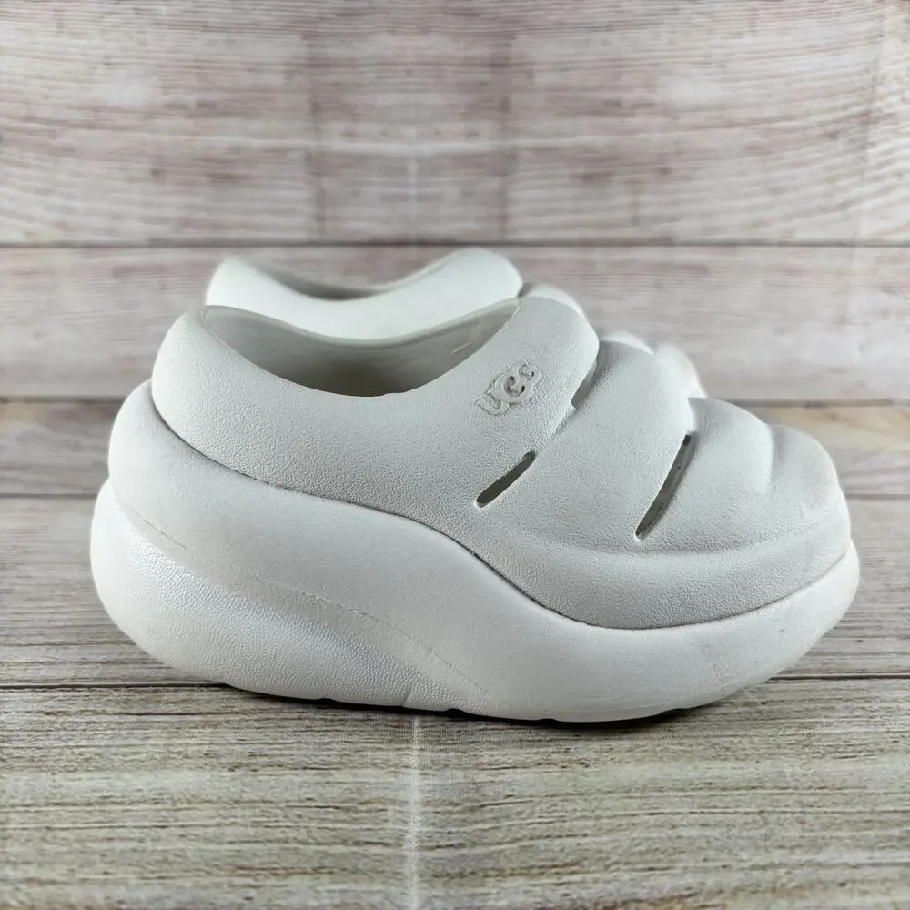 Ugg Kids Sport Yeah Clogs Size Toddler 9 White EVA Chunky Shoes